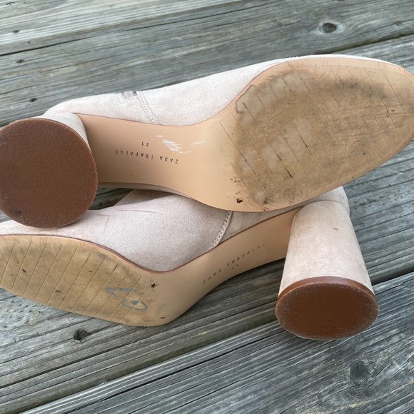 Zara Trafaluc Women Boot Shoes Flower Embroidery H - Picture 12 of 12